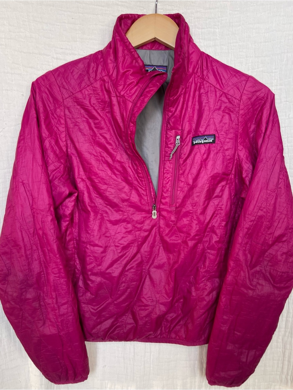 Patagonia Women's Nano Puff Pullover Quilted Puffer Jacket Magenta Pink XS